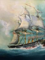 HMS Warrior Under Sail & Steam! - Original 20thc Seascape Oil On Canvas Painting (12 of 13) HMS Warrior Under Sail & Steam! - Original 20thc Seascape Oil On Canvas Painting (12 of 13)