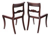 Pair of Regency mahogany dining side hall bedroom chairs C1825 (7 of 7) Pair of Regency mahogany dining side hall bedroom chairs C1825 (7 of 7)