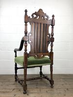 Victorian Carved Oak Armchair (10 of 10) Victorian Carved Oak Armchair (10 of 10)