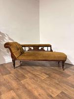 Edwardian Red Walnut Framed Chaise Longue (1 of 16)