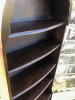 Antique Slim Oak Domed Top Open Bookcase (4 of 8) Antique Slim Oak Domed Top Open Bookcase (4 of 8)