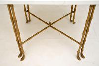 Vintage Brass & White Quartz Side / Coffee Table (5 of 6) Vintage Brass & White Quartz Side / Coffee Table (5 of 6)