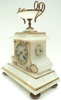 Fine French 8-Day Mantel Clock Alabaster Clock with Ormolu Mounts Striking A Bell (6 of 10) Fine French 8-Day Mantel Clock Alabaster Clock with Ormolu Mounts Striking A Bell (6 of 10)
