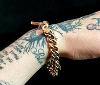 Antique 9ct Gold Curb Bracelet, Edwardian (8 of 9) Antique 9ct Gold Curb Bracelet, Edwardian (8 of 9)