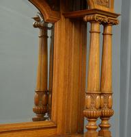 Edwardian Light Oak Carved Mirror-back Sideboard (12 of 17) Edwardian Light Oak Carved Mirror-back Sideboard (12 of 17)