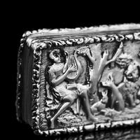 Rare Antique Georgian Solid Silver Vinaigrette Figural Scene with Animals & Harp "Orpheus Enchanting Animals"- Joseph Taylor 1827 (12 of 18) Rare Antique Georgian Solid Silver Vinaigrette Figural Scene with Animals & Harp "Orpheus Enchanting Animals"- Joseph Taylor 1827 (12 of 18)