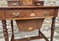 Antique Rosewood Inlaid Writing Desk (9 of 19) Antique Rosewood Inlaid Writing Desk (9 of 19)