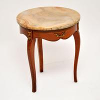 Antique French Inlaid King Wood & Onyx Side Table (2 of 6) Antique French Inlaid King Wood & Onyx Side Table (2 of 6)