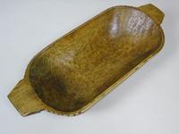 Antique Fruitwood Hand Adzed Long Bowl (6 of 7) Antique Fruitwood Hand Adzed Long Bowl (6 of 7)