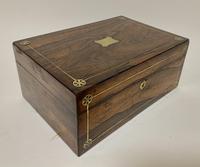 Victorian Rosewood Inlaid Vanity Box (2 of 14) Victorian Rosewood Inlaid Vanity Box (2 of 14)