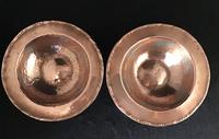 Pair of Planished Copper & Silvered Dishes by Hugh Wallis (4 of 5) Pair of Planished Copper & Silvered Dishes by Hugh Wallis (4 of 5)