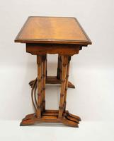 Nest of Three Early 20th Century Flame Mahogany Side Tables (2 of 7) Nest of Three Early 20th Century Flame Mahogany Side Tables (2 of 7)
