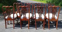1960s Set of 8 Mahogany Chippendale Style Dining Chairs Pop Out Seats (4 of 4) 1960s Set of 8 Mahogany Chippendale Style Dining Chairs Pop Out Seats (4 of 4)