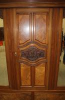 1920's Large Walnut Mirrored Compactum Wardrobe (2 of 5) 1920's Large Walnut Mirrored Compactum Wardrobe (2 of 5)