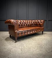 Victorian Buttoned Leather Chesterfield Sofa (1 of 9)