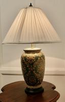 Large Vintage Porcelain Vase Lamp - Chintz Design