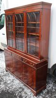 1960s 3 Door Mahogany Bookcase with Glazed Top (4 of 5) 1960s 3 Door Mahogany Bookcase with Glazed Top (4 of 5)