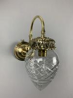 Pair of Edwardian Cut Glass Brass Wall Lights, Rewired (5 of 11) Pair of Edwardian Cut Glass Brass Wall Lights, Rewired (5 of 11)