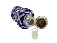 Antique Victorian Silver & Blue Overlay Glass Perfume / Scent Bottle c.1890 (4 of 8) Antique Victorian Silver & Blue Overlay Glass Perfume / Scent Bottle c.1890 (4 of 8)