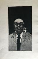 Original etching 'Untitled' by Alireza Espahbod 1951-2007 Signed and dated 77. Numbered V/Vl Original etching 'Untitled' by Alireza Espahbod 1951-2007 Signed and dated 77. Numbered V/Vl