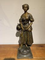 Spelter Figure of a Water Carrier Spelter Figure of a Water Carrier