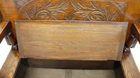 Late Victorian Carved Oak Monks Bench (10 of 16) Late Victorian Carved Oak Monks Bench (10 of 16)
