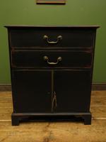 Small Antique Black Painted Cabinet with Drawers, Printer Cupboard, Gothic (5 of 17) Small Antique Black Painted Cabinet with Drawers, Printer Cupboard, Gothic (5 of 17)