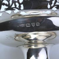Very Fine Solid Silver Pedestal Pierced Bowl / Basket - Chester c.1937 (7 of 7) Very Fine Solid Silver Pedestal Pierced Bowl / Basket - Chester c.1937 (7 of 7)