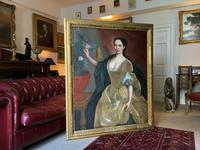 Huge Early 18th Century French Oil Portrait Painting of 'Lucy Webb, Heiress of Ashwick' (3 of 17) Huge Early 18th Century French Oil Portrait Painting of 'Lucy Webb, Heiress of Ashwick' (3 of 17)