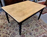 Antique Victorian Pine Farmhouse Table with Drawer (15 of 16) Antique Victorian Pine Farmhouse Table with Drawer (15 of 16)