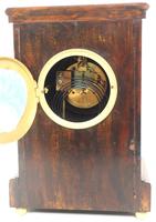 Incredible Rosewood Cased Mantel Clock with Multi Wood & Mother of Pearl Inlay 8–day Striking Clock (11 of 12) Incredible Rosewood Cased Mantel Clock with Multi Wood & Mother of Pearl Inlay 8–day Striking Clock (11 of 12)
