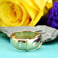 The Antique Victorian 1890 Gold & Diamond Buckle Ring (3 of 7) The Antique Victorian 1890 Gold & Diamond Buckle Ring (3 of 7)