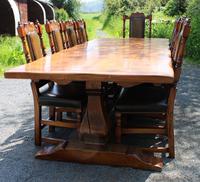 1960's Oak Dining Suite with Refectory Table & Set 10 Chairs - 8+2 Carvers (3 of 9) 1960's Oak Dining Suite with Refectory Table & Set 10 Chairs - 8+2 Carvers (3 of 9)
