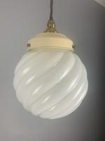 Art Deco Original Shade Pendant Ceiling Light; Original Gallery; Rewired (6 of 6) Art Deco Original Shade Pendant Ceiling Light; Original Gallery; Rewired (6 of 6)