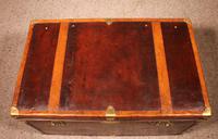 English Travel Chest in Leather - Early 20th Century (10 of 11) English Travel Chest in Leather - Early 20th Century (10 of 11)