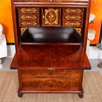 Biedermeier Secretaire Bureau Danish 19th Century Flame Mahogany (17 of 19) Biedermeier Secretaire Bureau Danish 19th Century Flame Mahogany (17 of 19)