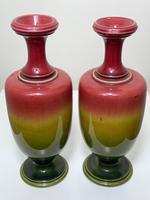 Near Pair Beautiful Art Nouveau Small Earthenware Round Vases (4 of 24) Near Pair Beautiful Art Nouveau Small Earthenware Round Vases (4 of 24)