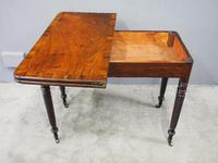 Irish Regency Mahogany Foldover Tea Table (8 of 12) Irish Regency Mahogany Foldover Tea Table (8 of 12)