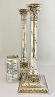 Handsome Pair of Silver Plated Candlesticks C1900 (9 of 9) Handsome Pair of Silver Plated Candlesticks C1900 (9 of 9)