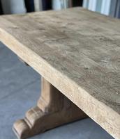 Superb Rustic Large Bleached Oak Farmhouse Table with Extensions (15 of 36) Superb Rustic Large Bleached Oak Farmhouse Table with Extensions (15 of 36)
