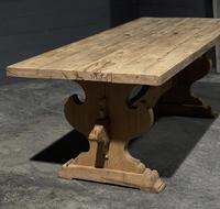 Large Rustic Bleached Oak Farmhouse Refectory Dining Table (2 of 25) Large Rustic Bleached Oak Farmhouse Refectory Dining Table (2 of 25)