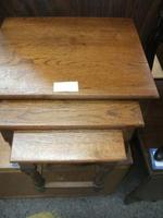 Nest of Three Solid Oak Occasional Tables (2 of 2) Nest of Three Solid Oak Occasional Tables (2 of 2)
