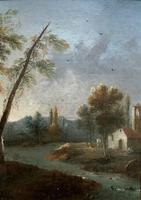 **Near Inverary** 18th Century Thomas Gainsborough Period Landscape Oil Painting (8 of 13) **Near Inverary** 18th Century Thomas Gainsborough Period Landscape Oil Painting (8 of 13)