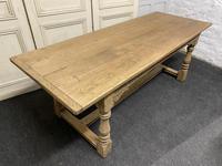 Bleached Oak Farmhouse Refectory Dining Table (22 of 22) Bleached Oak Farmhouse Refectory Dining Table (22 of 22)