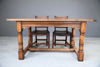 Country Antique Style Oak Refectory Kitchen Dining Table (10 of 12) Country Antique Style Oak Refectory Kitchen Dining Table (10 of 12)