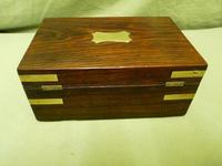 Inlaid Rosewood Jewellery – Trinket Box. C1850 (4 of 10) Inlaid Rosewood Jewellery – Trinket Box. C1850 (4 of 10)