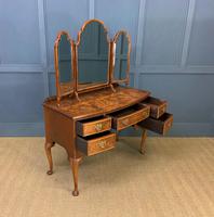 Burr Walnut Bow Fronted Dressing Table (12 of 19) Burr Walnut Bow Fronted Dressing Table (12 of 19)