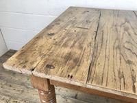 Antique Pine Farmhouse Kitchen Table with Oak Top (3 of 9) Antique Pine Farmhouse Kitchen Table with Oak Top (3 of 9)