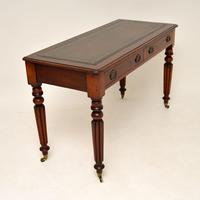 Antique William IV Mahogany Leather Top Writing Table / Desk (7 of 9) Antique William IV Mahogany Leather Top Writing Table / Desk (7 of 9)