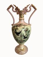 Large Pair of Antique Victorian Hand Painted & Gilded Vases (9 of 13) Large Pair of Antique Victorian Hand Painted & Gilded Vases (9 of 13)
